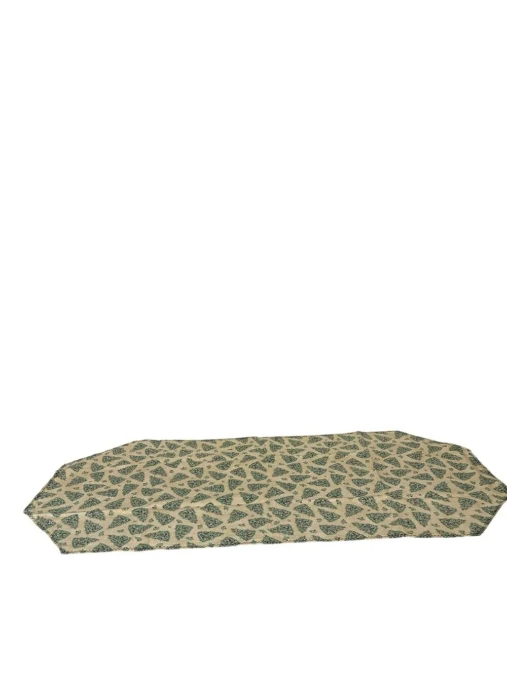 Reversible Table Runner With Christmas Tree & Festive Floral Patterns 36x17in